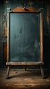 Back to school classic Vintage blackboard or school slate concept Royalty Free Stock Photo