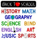 Back to School Clip Set/eps Royalty Free Stock Photo