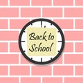 Back to School, Clock icon, Simple vector icon Royalty Free Stock Photo