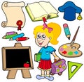 Back to school collection 2 Royalty Free Stock Photo