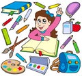 Back to school collection 3 Royalty Free Stock Photo