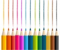 Back to school with colorful pencils vector illustration Royalty Free Stock Photo