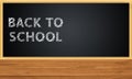 Back To School Concept on a Black Board Royalty Free Stock Photo