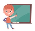 Back to school concept. Cheerful schoolboy Royalty Free Stock Photo