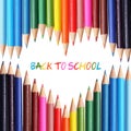 Back to school concept. Colorful pencils