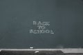 Back to school concept, School board with text written in chalk Royalty Free Stock Photo