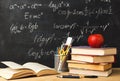 Back to school conceptual background Royalty Free Stock Photo