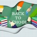 Back to school creative background