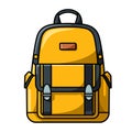 Back to School - Cute Flat Design of a Schoolbag