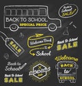 Back to school doodle chalk design