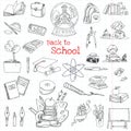 Back to School Doodles Royalty Free Stock Photo