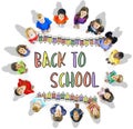 Back to School Education Knowledge Studying Learning Intelligence Concept Royalty Free Stock Photo