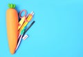 Back to school,education objects.School supplies,pencil case and accessories Royalty Free Stock Photo