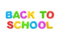 Back to School English Multi Coloured Alphabet