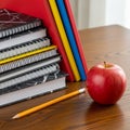 Back to School Essentials Still Life Royalty Free Stock Photo