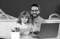 Back to school. First day at school. Cute little boy studying lesson in class. Royalty Free Stock Photo