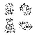 Back to School hand drawn Royalty Free Stock Photo