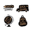 Back to School hand drawn Royalty Free Stock Photo