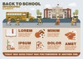 Back to school infographic elements