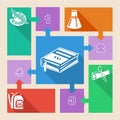 Back to school infographic elements Royalty Free Stock Photo