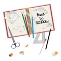 Back to school for kids background business