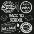 Back to school label set