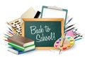 Back to school little blackboard Royalty Free Stock Photo