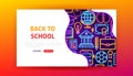 Back to School Neon Landing Page