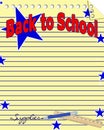 Back to School Notebook Paper Background Royalty Free Stock Photo