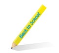 Back to school pencil illustration design