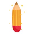 Back to school, pencil supply cartoon icon