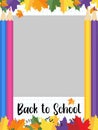 Back to school photo booth prop. School Educational party photo frame