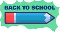 Back to school poster design template Royalty Free Stock Photo