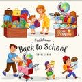 Back to school poster Royalty Free Stock Photo