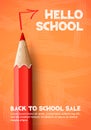 Back to school poster. Vector illustration for banners invitation poster and website