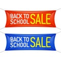 Back to School sale banner Royalty Free Stock Photo