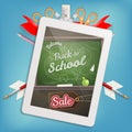 Back to school Sale. EPS 10 Royalty Free Stock Photo