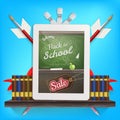 Back to school Sale. EPS 10 Royalty Free Stock Photo