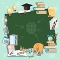 Back to school school board education college campus classroom Royalty Free Stock Photo