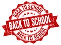 back to school seal. stamp