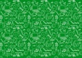 Back to school seamless pattern on green Royalty Free Stock Photo