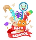 Back to school september sale creative vector