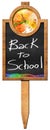 Back to School - Sign with Blackboard