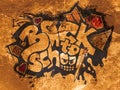 Back to school sign - graffiti Royalty Free Stock Photo