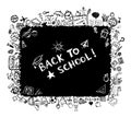 Back to school, sketch frame for your design