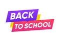 Back to School Speech bubble template illustration vector design Royalty Free Stock Photo