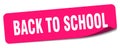 back to school sticker. back to school label Royalty Free Stock Photo