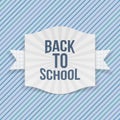 Back to School striped Label