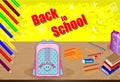 Back to school. In the style of comics design element for the design of leaflets, cards, envelopes, covers, flyers sales