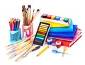 Back to school supplies. Royalty Free Stock Photo